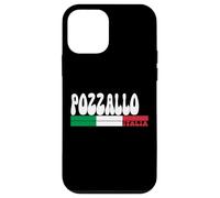 POZZALLO City Italia Vintage Bandiera Italia per gli amanti dei viaggi Custodia per iPhone 12 mini