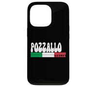 POZZALLO City Italia Vintage Bandiera Italia per gli amanti dei viaggi Custodia per iPhone 13 Pro