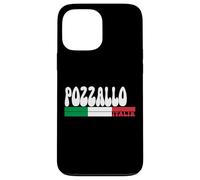 POZZALLO City Italia Vintage Bandiera Italia per gli amanti dei viaggi Custodia per iPhone 13 Pro Max