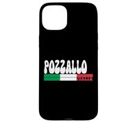POZZALLO City Italia Vintage Bandiera Italia per gli amanti dei viaggi Custodia per iPhone 15 Plus