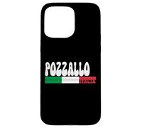 POZZALLO City Italia Vintage Bandiera Italia per gli amanti dei viaggi Custodia per iPhone 15 Pro Max