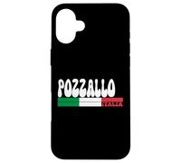 POZZALLO City Italia Vintage Bandiera Italia per gli amanti dei viaggi Custodia per iPhone 16 Plus