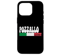 POZZALLO City Italia Vintage Bandiera Italia per gli amanti dei viaggi Custodia per iPhone 16 Pro