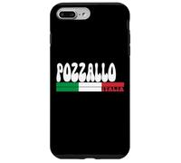 POZZALLO City Italia Vintage Bandiera Italia per gli amanti dei viaggi Custodia per iPhone 7 Plus/8 Plus