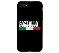 POZZALLO City Italia Vintage Bandiera Italia per gli amanti dei viaggi Custodia per iPhone SE (2020) / 7/8
