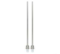 Pozzetti termometrici in acciaio inox con attacco a vite filettato G 1/2 per sensore di temperatura, manicotto di immersione tascabile pressione nominale PN40 max 40 bar (8 x 300 mm)