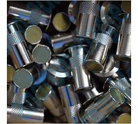 POZZETTO A MOLLA OTTONE NICHELATO Ø 10 MM Pozzetto antipolvere in ottone nichelato con molla di ritorno per catenacci, aste di chiusura, paletti di serramenti e infissi in legno, alluminio, PVC, Ferro