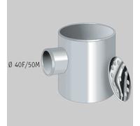 POZZETTO A PAVIMENTO 1 VIA 100-40 Tubi Raccordi Pvc Me Nicoll