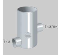 POZZETTO A PAVIMENTO 2 VIE ALTO 100-40 Tubi Raccordi Pvc Me Nicoll