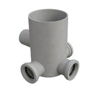 BONOMINI 383-800-40 Pozzetto a Pavimento con Bicchiere 4 Vie Basso 40mm, Multicolore