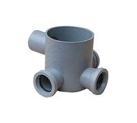 BONOMINI 383-800 Pozzetto a Pavimento con Bicchiere 4 Vie Basso 50mm, Multicolore