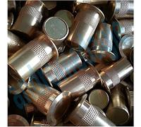 Pozzetto canotto per asta a molla per pavimenti cf. 10 pz. (Ø 14 mm.)