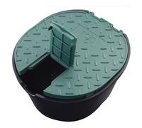 Pozzetto irrigazione Rain semicircolare coperchio PVC Antiscivolo c/valvola 3/4