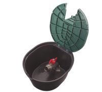 Pozzetto irrigazione Rain semicircolare coperchio PVC Antiscivolo c/valvola 3/4