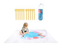 Pozzetto da Spiaggia | Piscina Sabbia Pieghevole Con Borsa Di Stoccaggio - Tappeto Acquatico Portatile 2 In 1 Con Picchetti Per Gioco In Giardino Spiaggia All'Aperto Famiglia Parco Cortile