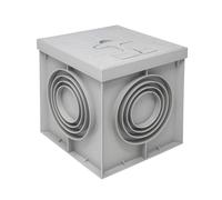 Pozzetto elettrico grigio 20x20 cm Grigio