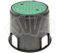 POZZETTO IRRIGAZIONE CIRCOLARE MEDIO 2 VALVOLE COMANDO ALLOGGIAMENTO GIARDINO