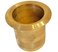 POZZETTO PER ASTA SENZA MOLLA IN OTTONE (Misura 22 mm.) DIAMETRI ESTERNI 24-32 MM ALTEZZA 30 MM