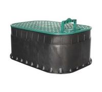 Pozzetto PVC Rettangolare con Coperchio 555 MMX385X180H. Rain
