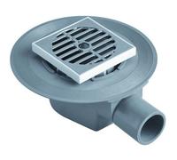 POZZETTO SIFONE PAVIMENTO 100 X 100 mm GO-GO GRIGLIA INOX