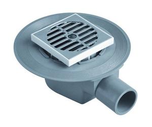 POZZETTO SIFONE PAVIMENTO 100 X 100 mm GO-GO GRIGLIA INOX