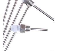 Pozzetto termico in acciaio inox, 12 filettature NPT per sensori di temperatura, manicotto protettivo compatibile con tubi di varie dimensioni (150 mm)