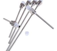 Pozzetto termico in acciaio inox, 12 filettature NPT per sensori di temperatura, manicotto protettivo compatibile con tubi di varie dimensioni (500 mm)