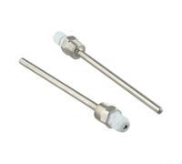 Pozzetto termico per sensore di temperatura, 2 pezzi, in acciaio inox, filettatura G 1/2 pollice per tasca a immersione, lunghezza da 8 x 30 mm a 8 x 300 mm (8 x 150 mm)