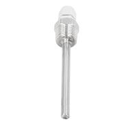 Pozzetto termometrico in acciaio inossidabile Lmrysalque da 100 mm con cappuccio in plastica ABS per sonda sensore temperatura solare