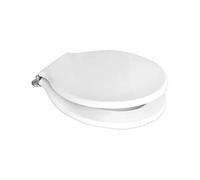 Pozzi Ginori 07761000 Pozzi Montebianco Art.07761 Sedile con Cerniere cromate, Bianco
