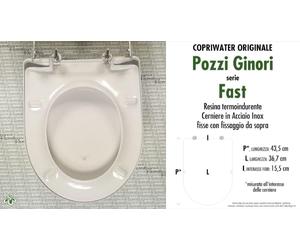 Pozzi Ginori 78762000 Fast sedile con chiusura ammortizzata