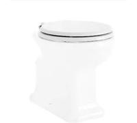 POZZI GINORI - MONTEBIANCO SEDILE PER WC BIANCO CON CERNIERE CROMATE 07761000