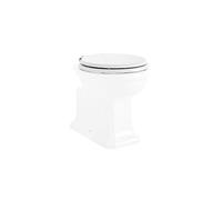 POZZI GINORI - MONTEBIANCO SEDILE PER WC BIANCO CON CERNIERE CROMATE 07761000
