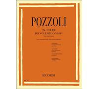 Pozzoli 24 Studi Di Facile Meccanismo per pianoforte preparazione agli Studi