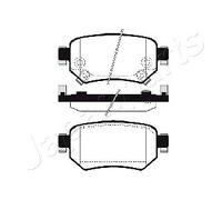 PP-319AF JAPANPARTS Kit pastiglie freno, Freno a disco per MAZDA