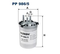PP 986/5 FILTRON Filtro carburante per AUDI