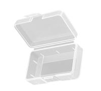 PP Contenitore per Batterie 9v Coperchio Trasparente Leggero | Organizza e Protegge le Pile, Facile da Portare Ovunque, per Casa e Viaggio, Anti Corto Circuito