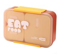 PP - Contenitore per il pranzo a 3 scomparti, lavabile in lavastoviglie, in | 3 scomparti separati, volume totale di 800 ml, chiusura, nessun trasferimento di sapore, ideale per la preparazione dei pasti