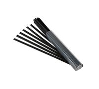 Pp Piatto Nero Strisce 11mm 50pc - Power-Tec 91331 Nuovo