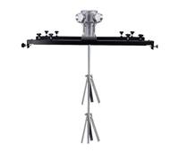 PP-Vic Agitatore Pneumatico Per Vernice IBC, Grande Miscelatore D'aria in Acciaio Inossidabile, Elica Pieghevole Da 1000 Litri, Miscelatore Per Vernice A Serbatoio Continuo,3cylinders