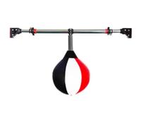 PP-Vic Bag della velocità di Boxe Sospesa per Adulti E Bambini, Gonfiabile con Staffa A Lunghezza Regolabile, Palla Riflessa di Boxe Portatile per Porte, Porte E Palestre di Casa,BK+wh