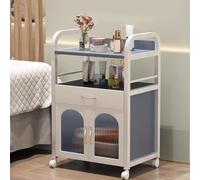 PP-Vic Carrello Da Parrucchiere Con Mobiletto, Carrello Portaoggetti Per Ciglia Artistiche, Carrello Multifunzionale Per Saloni Di Bellezza Adatto A Saloni Di Bellezza, Centri Estetici,Blue 02