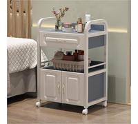 PP-Vic Carrello Da Parrucchiere Con Mobiletto, Carrello Portaoggetti Per Ciglia Artistiche, Carrello Multifunzionale Per Saloni Di Bellezza Adatto A Saloni Di Bellezza, Centri Estetici,Blue 01