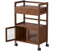 PP-Vic Carrello Retrò Per Salone Di Bellezza, Mobiletto Portautensili Multifunzionale Per Parrucchiere, Design Con Porta in Acrilico Trasparente, Carrello Portautensili Mobile, Adatto Per Barbiere