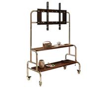 PP-Vic Carrello TV Mobile Con Cavalletto E Supporto TV Girevole Per Schermi Piatti LCD LED OLED Da 43 A 75 Pollici, Supporto TV Portatile Da Pavimento in Acciaio Inossidabile Con Ruote Bloccabili,A