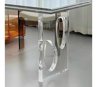 PP-Vic Gambe Da Tavolo in Acrilico Trasparente E Ispessito, Basi E Supporti Per Tavoli in Stile Moderno, Minimalista E Fluttuante, Adatti Per Tavolini Da Caffè, Scrivanie E Console,50×70cm