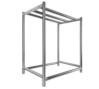 PP-Vic Griglia Per Arrostire in Acciaio Inossidabile Monostrato Per Salumi E Anatra,Moderno Stendino Per Carne Da Cucina,Stendino Per Maiale Con 10 Ganci, Accessori Per Utensili Da Cucina,Aa