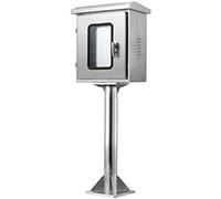 PP-Vic Scatola Di Ricarica Per Auto Elettriche Da Esterno,Scatola Di Giunzione Elettrica in Acciaio Inossidabile Con Staffa Da 50 Cm,Coperchio Del Caricabatterie Da Pavimento Con,500x340x250mm