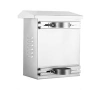 PP-Vic Scatola Elettrica in Acciaio Inossidabile,Scatola Di Giunzione Elettrica Da Parete Per Esterni,Design A Doppia Pendenza Con Piastra Montaggio,Apparecchiature Elettriche IP67,H50*l40*w30cm