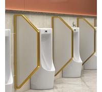 PP-Vic Schermo Per La Privacy Dell'orinatoio Da Uomo,Schermo Divisorio Per Orinatoio A Parete,Divisorio Protettivo Per Orinatoio in Acciaio Inossidabile,Il Bagno Con Vetro Temperato,Metallico